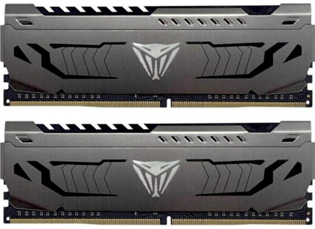 

Память DDR4 8Gb x 2 (16Gb Kit), 3200 MHz, Patriot Viper Steel, Gray (PVS416G320C6K)