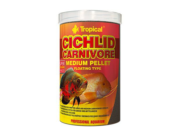 

Корм Tropical Cichlid Carnivore Medium Pellet пеллеты 1л /360гр