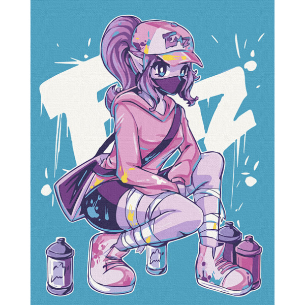 

Набір для розпису "Style girl" 40*50 см 10218-AC *