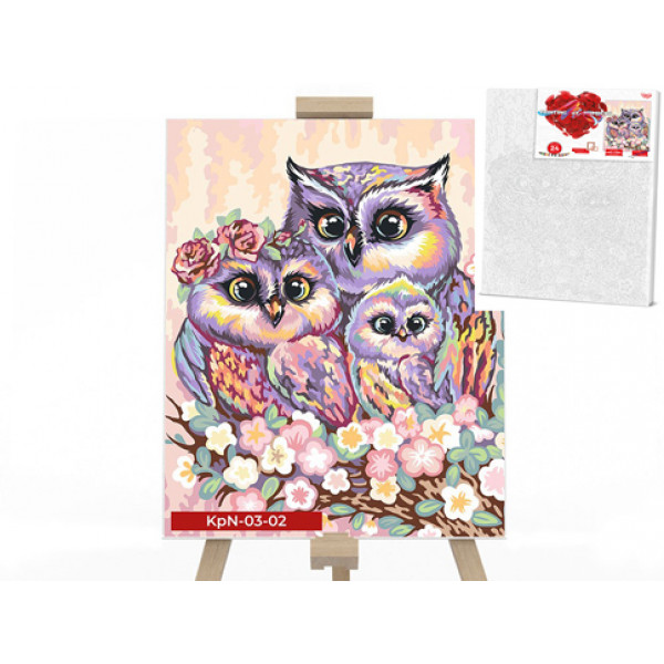

Креативна творчість "PAINTING BY NUMBERS" 30см*40см економ №2 "Сова" *