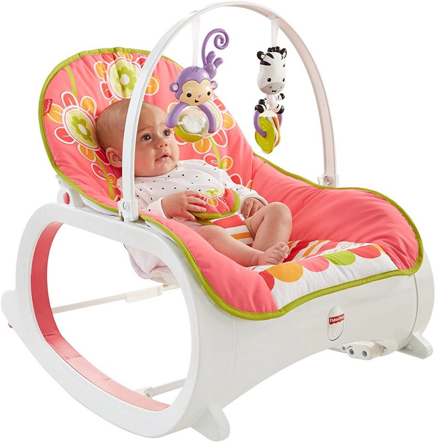 

Детское кресло-шезлонг Fisher-Price Цветочное конфетти от 0 до 18 кг