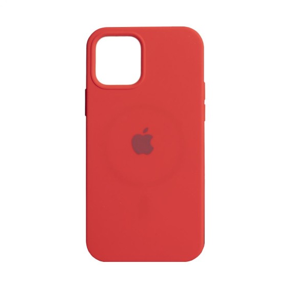 

Чехол MagSafe Silicone Case Full Size для Apple iPhone 12 Pro Max (Красный)