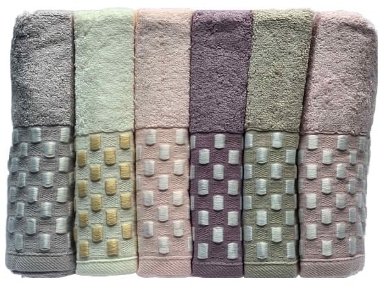

Набор махровых полотенец Miss Cotton Bamboo Dama 50x90 6 шт (ts-6001099)