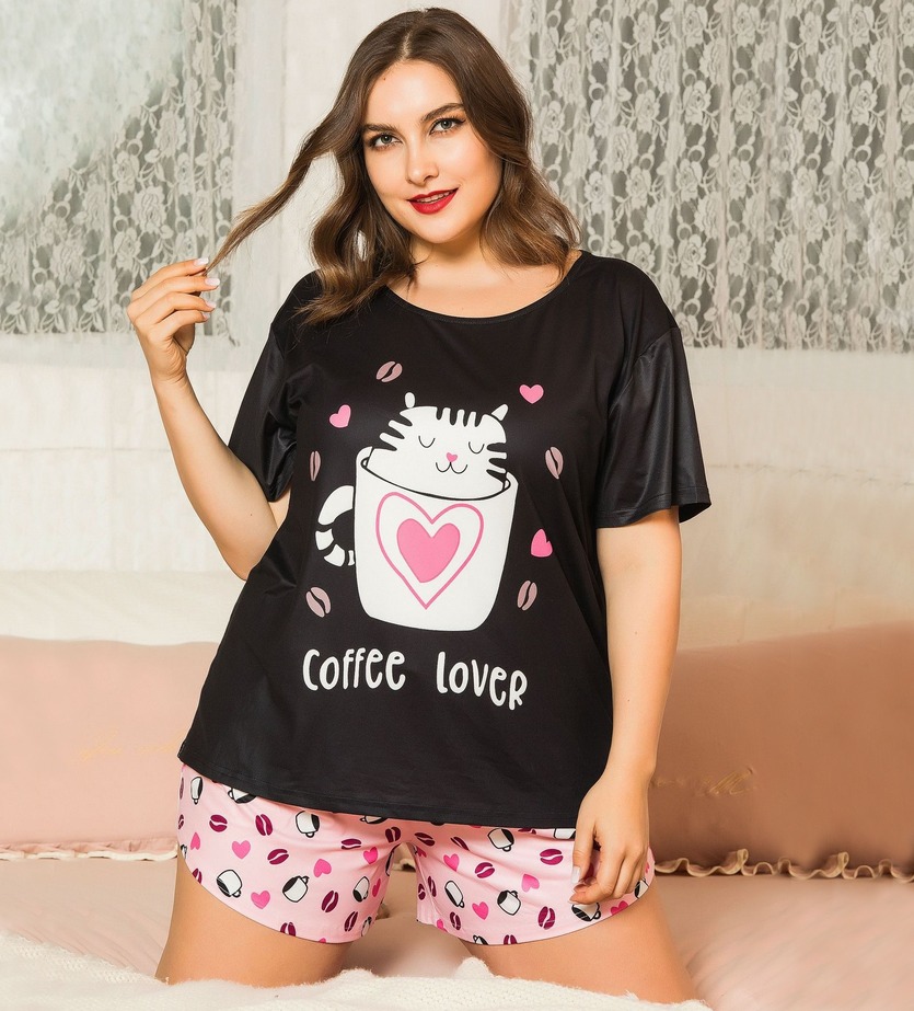

Пижама женская Coffee lover Berni Fashion PLUS () Черный, Пижама женская Coffee lover Berni Fashion PLUS (XL) Черный