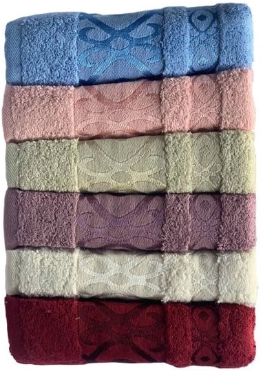 

Набор махровых полотенец Miss Cotton Хлопок Gometri 70х140 6 шт (ts-6001305)
