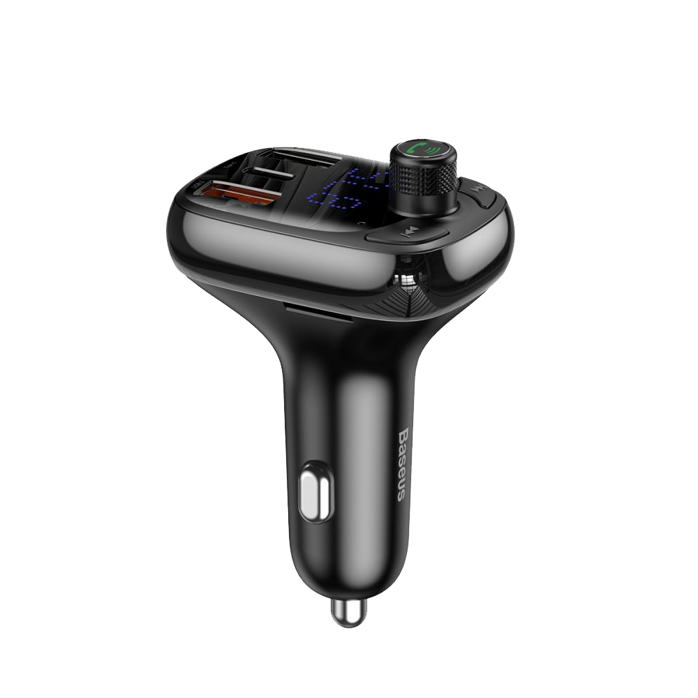 

Автомобильное зарядное устройство Baseus S-13 Bluetooth FM Launcher (2USB + Type-C) c FM-трансмитером с поддержкой передачи по Bluetooth для авто