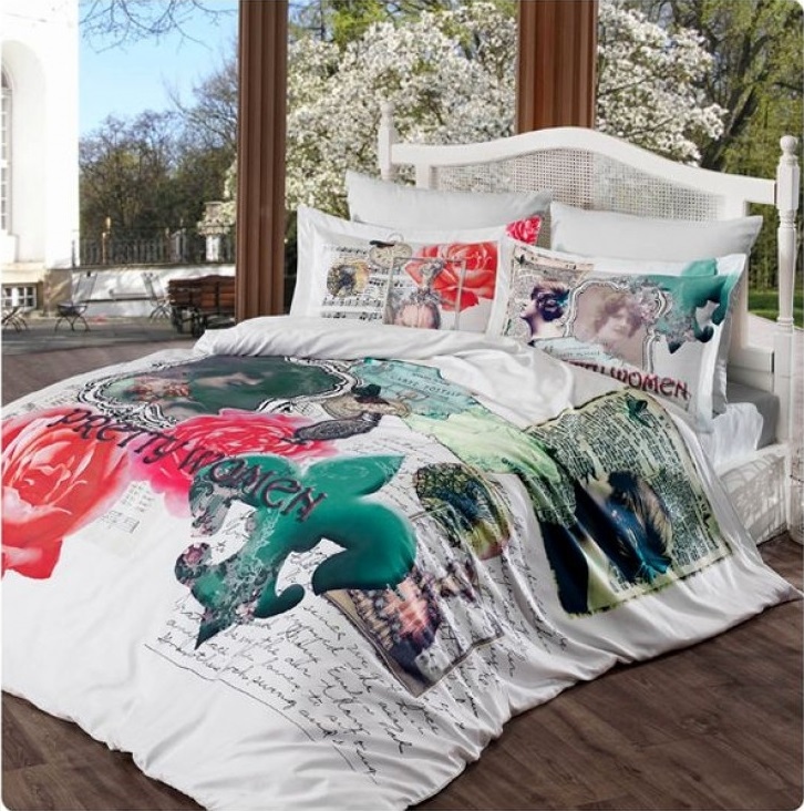 

Комплект постельного белья Zugo Home сатин Pretty Women полуторный (ts-01299)