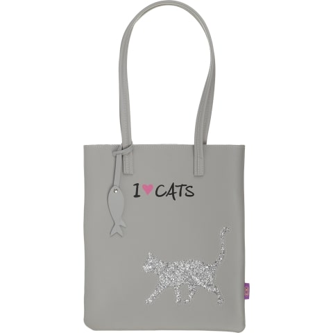 

Сумка на плечо Zibi Cat Lover 29x35x3 см серый (ZB.702403)