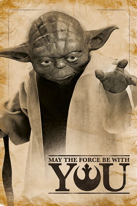 

Постер Pyramid International Star Wars - Yoda (May The Force Be With You) Maxi Poster 610 x 915 мм
