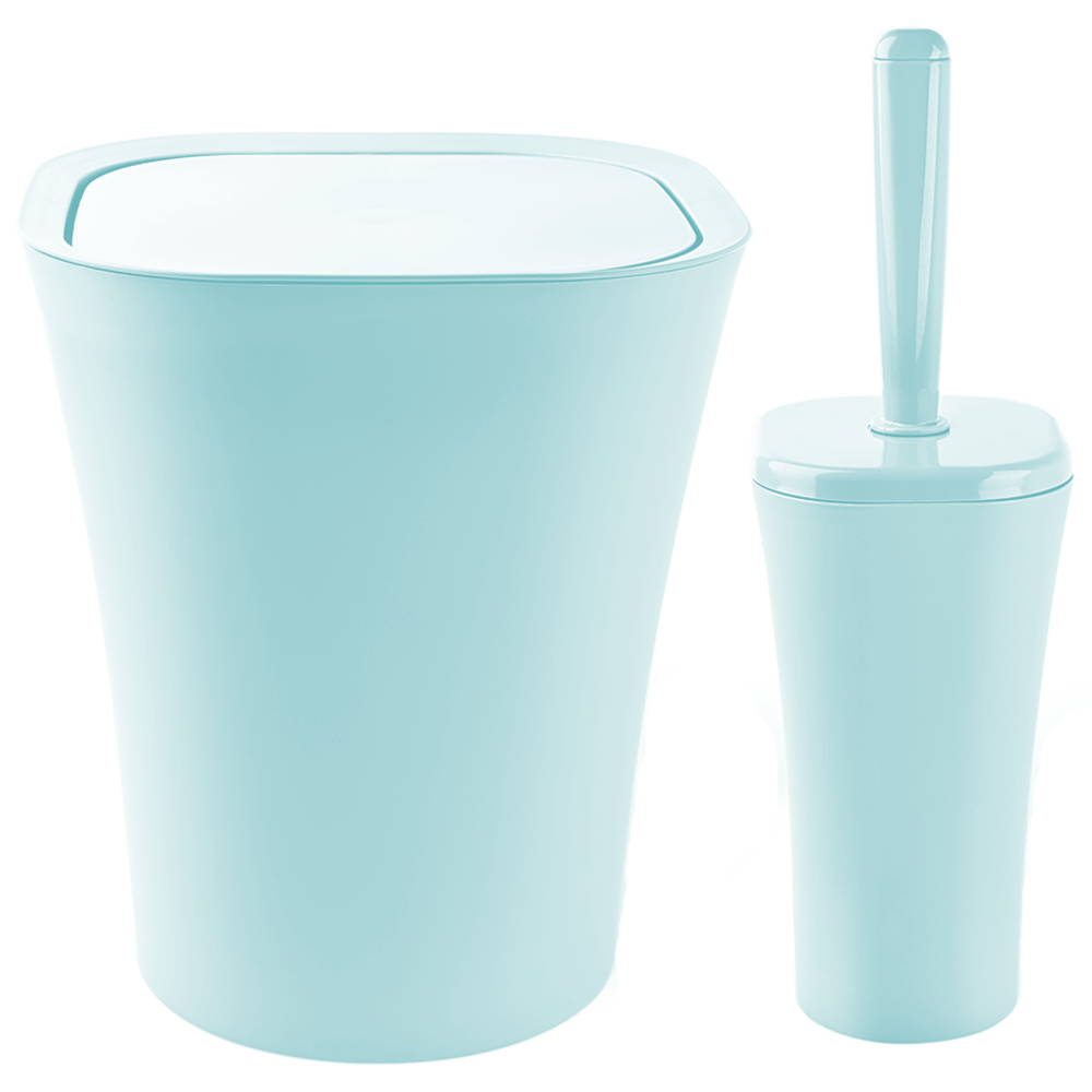 

Набор для ванной комнаты Planet Papillon 2 предмета серо-голубой