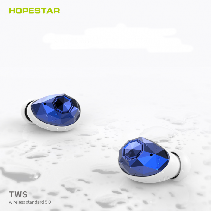 

Беспроводные наушники TWS Hopestar E6 Bluetooth гарнитура 500 МАч Синие