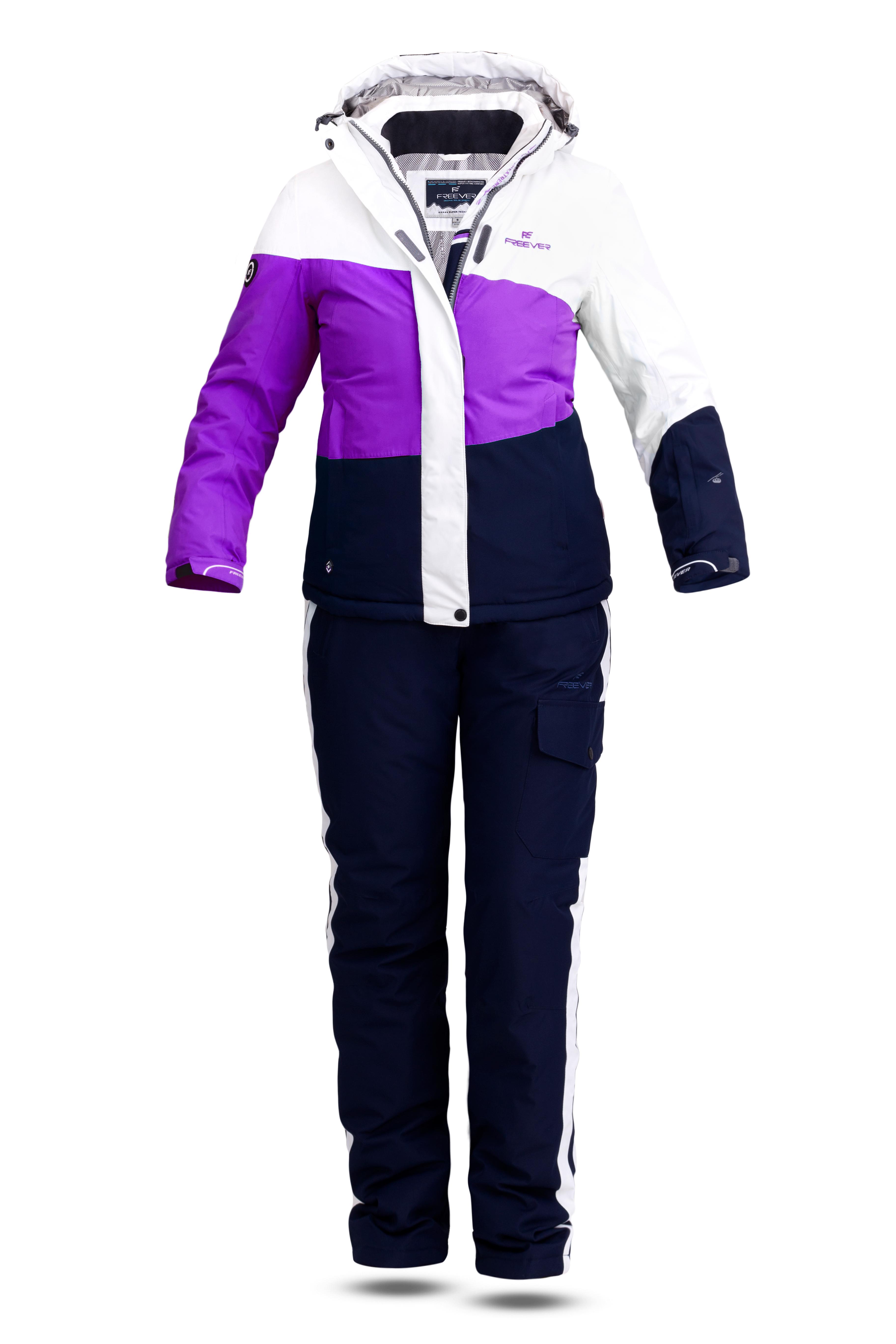 

Женский лыжный костюм FREEVER 11621K фиолетовый XL