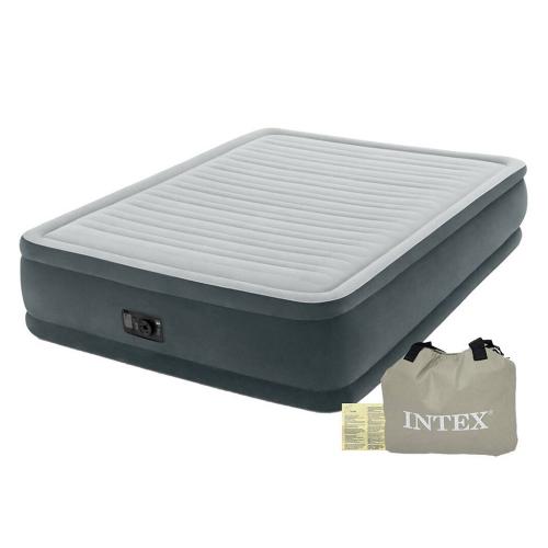

Велюр кровать INTEX 64126 152-203-46см, с встроенным эл насосом 220В
