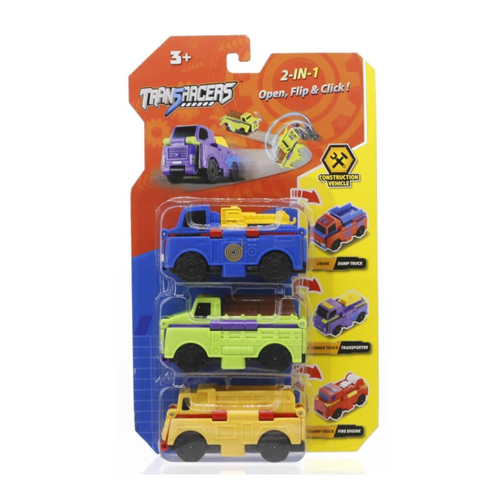 

Іграшка TransRacers машинки 2 в 1 Будівельний транспорт 3 елементи (YW463878)