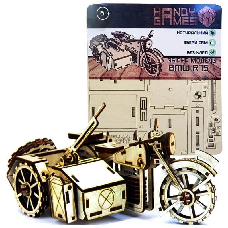 

Дерев'яний конструктор Handy Games Мотоцикл BMW R 75 (HG-0016)