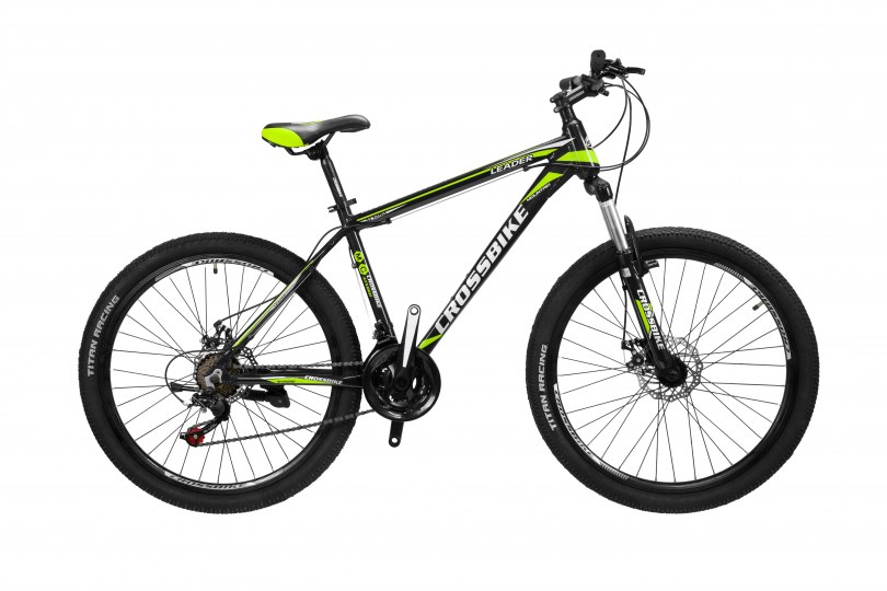 

Велосипед CrossBike Leader 26" 15" Черный-Желтый