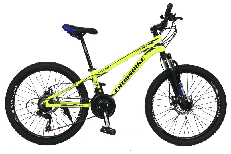 

Велосипед CrossBike Leader 24" 12" Неоновый желтый