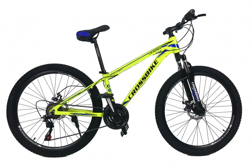 

Велосипед CrossBike Leader 26" 15" Неоновый желтый