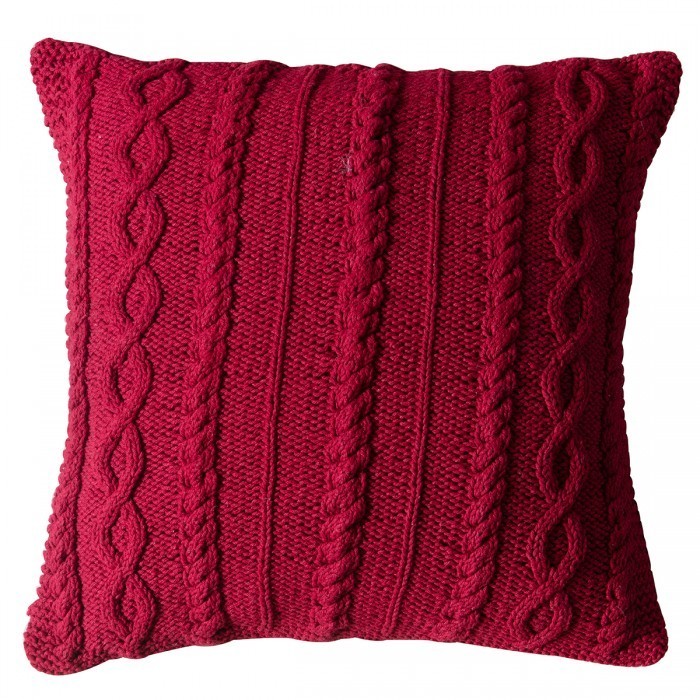 

Подушка вязаная Gallery Direct Walton Red красный