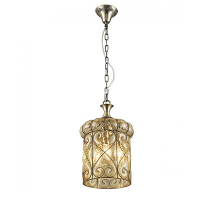 

Потолочная люстра LC-706.2.03 Antique brass &Tea glass