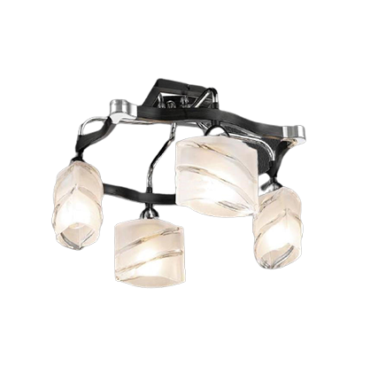 

Потолочный светильник INL-9254C-04 Chrome & Dark wengue