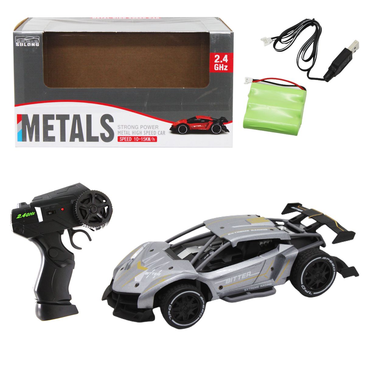 

Машина на радиоуправлении серая SULONG TOYS (SL212А) (155377)