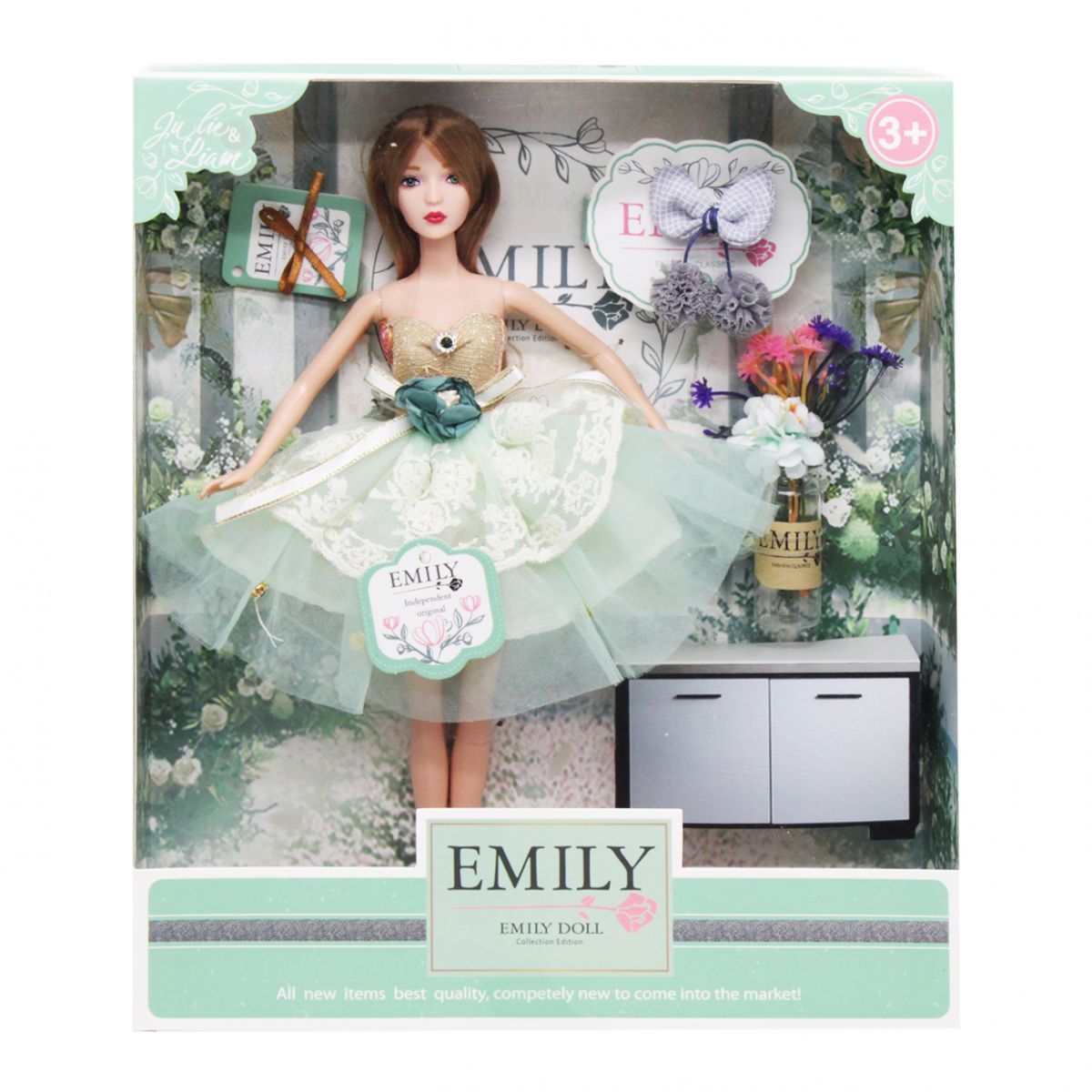

Кукла Emily Fashion Classics с цветами MiC (QJ088D) (158887)