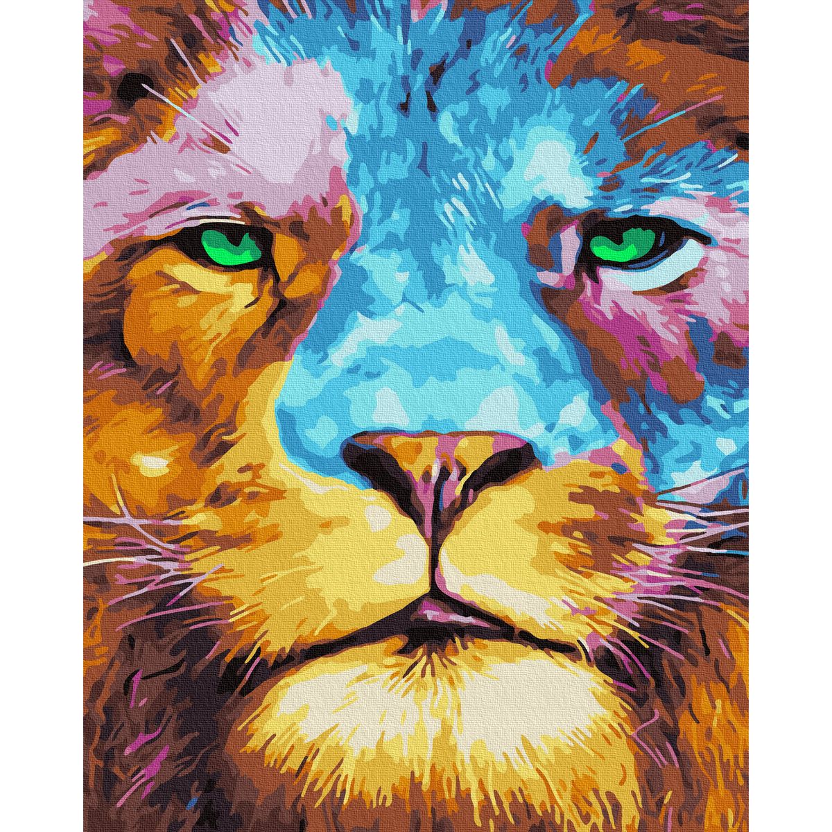 

Картина по номерам Красочный лев Rainbow Art (GX37513) (159745)
