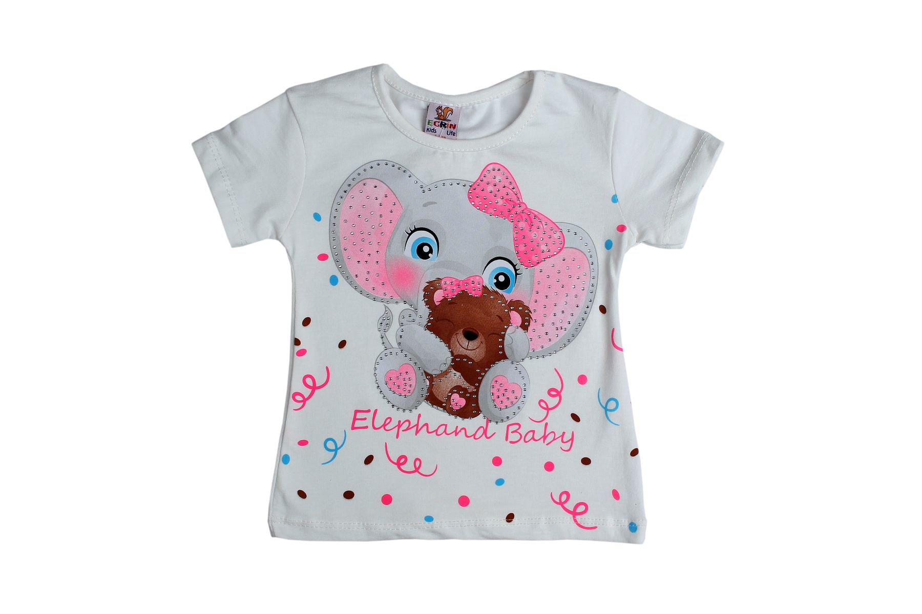 

Футболка Ecrin-Kids 84.13 86 Молочний