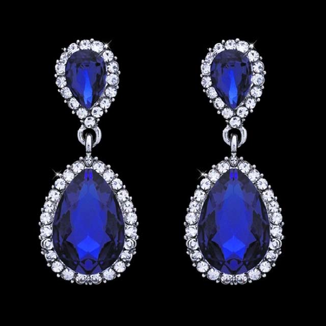 

Серьги-капли Очарование DiaDemaGrand Серебряный с синим камнем (041633-15-17)