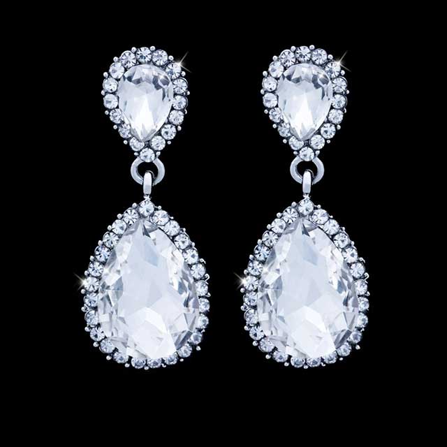 

Серьги-капли Очарование DiaDemaGrand Серебряный с белым камнем (041633-15-2)