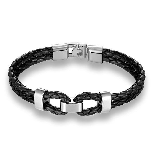 

Стильный браслет Мужской DiaDemaGrand Черный с серебряным (111732-19-15)