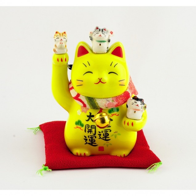 

Манеки-неко 11.5см. Желтый