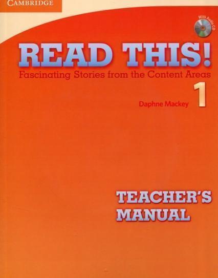 

Read This! 1 Teacher's Manual + CD 82264