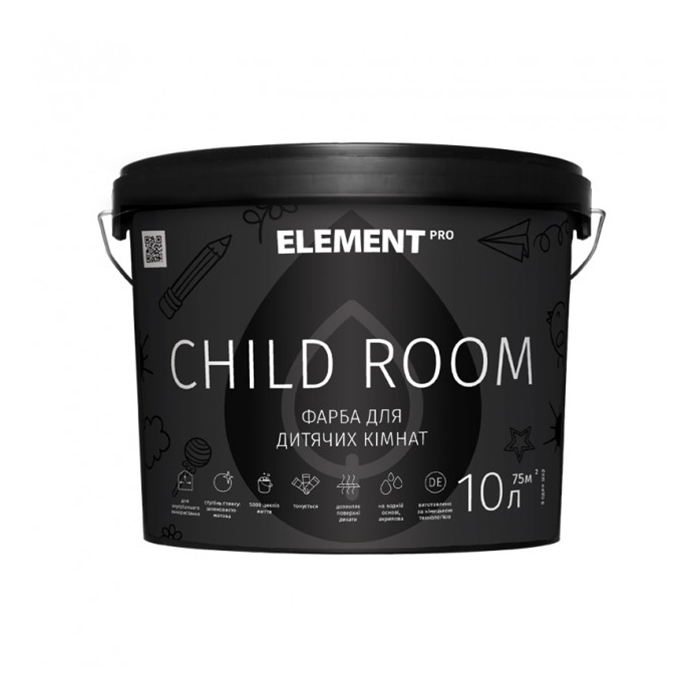 

Фарба інтер'єрна ELEMENT PRO+FACADE SYSTEM CHILD ROOM (10 л)