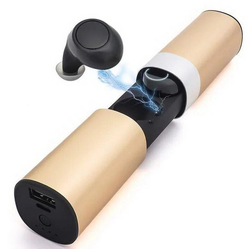 

Беспроводные Bluetooth наушники TWS-S2 с боксом для зарядки, (Золотой)