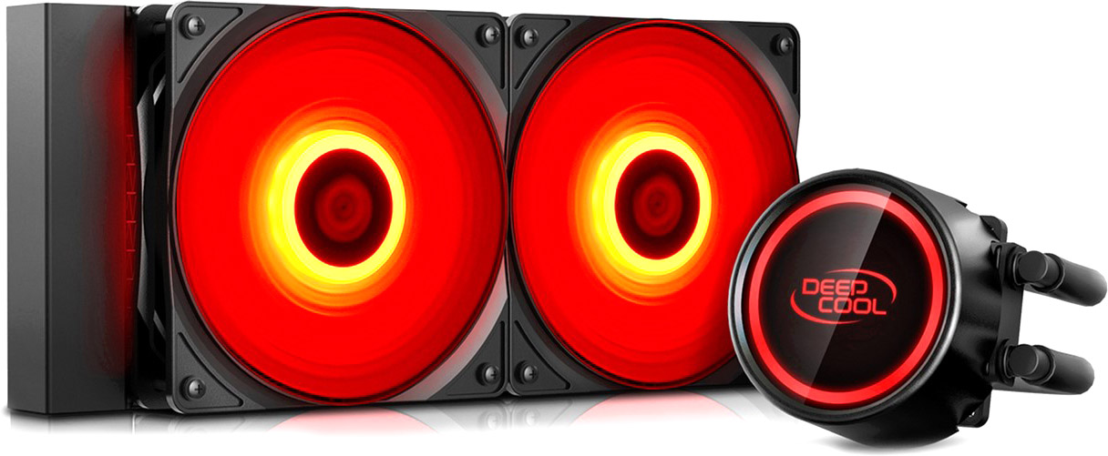 

Система жидкостного охлаждения DeepCool Gammaxx L240T Red