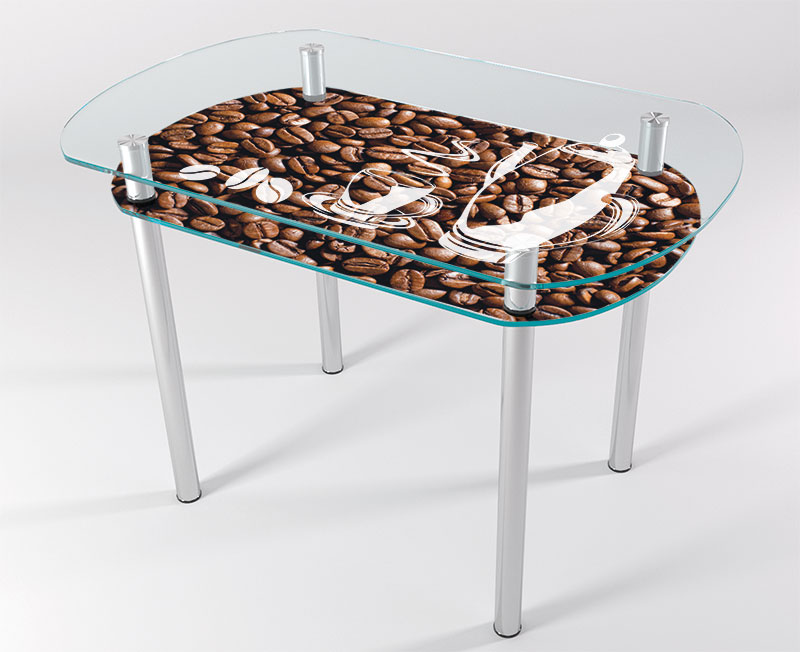 

Стол стеклянный "Jam" Арабика KT-03 110х70 см (усиленные ножки)