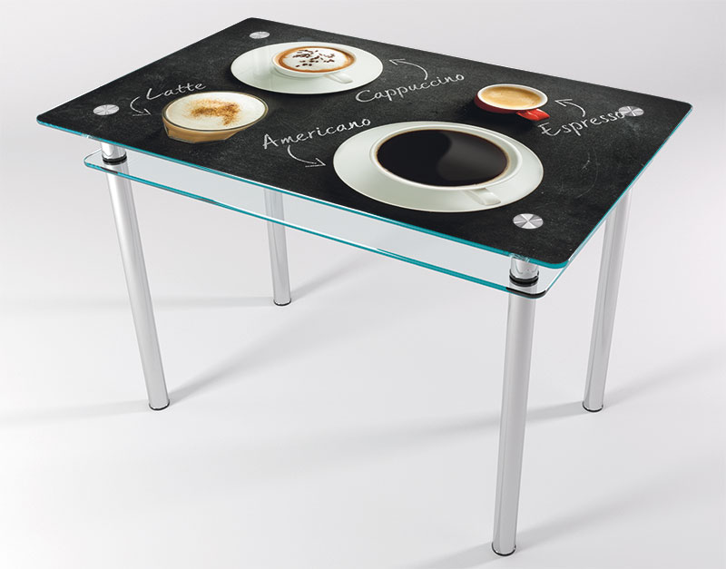 

Стол стеклянный "Jam" Американо KT-01 120х80 см