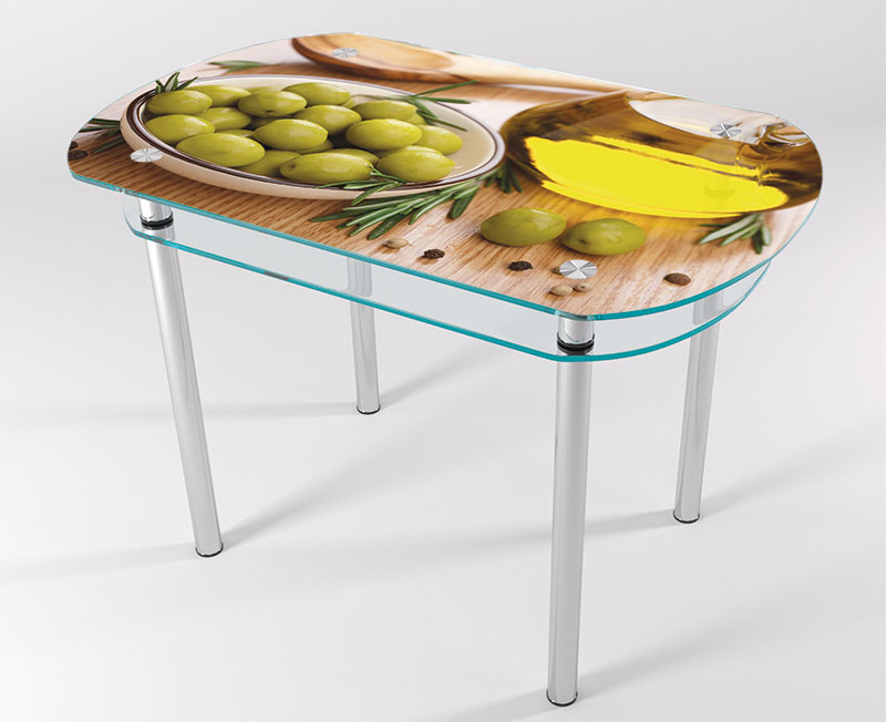 

Стол стеклянный "Jam" Оливка KT-03 100х60 см (усиленные ножки)