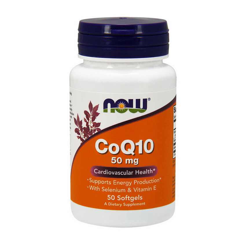

Кофермент коэнзимы CoQ10 (кью 10) антиоксидант Нау Фудс / Now Foods Coenzyme CoQ10 50 mg 50 softgels / капсул