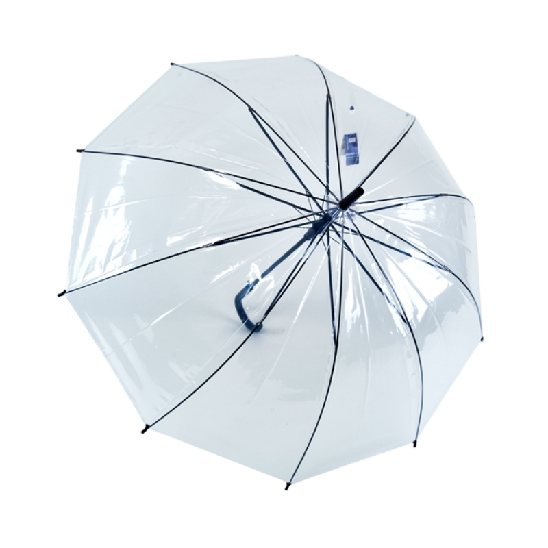 

Зонт-трость MАRIO Umbrellas 30-2 женский прозрачный с черной ручкой