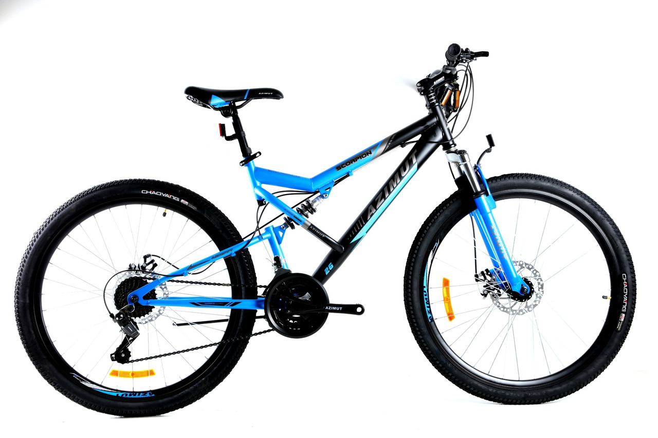 

Велосипед Azimut Scorpion 2021 Shimano 26"Black / Blue