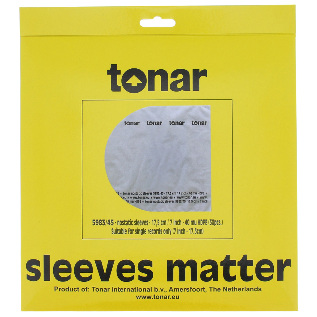 

Пакет внутренний антистатический для виниловой пластинки 7" Tonar, art 5983 (art.233127)