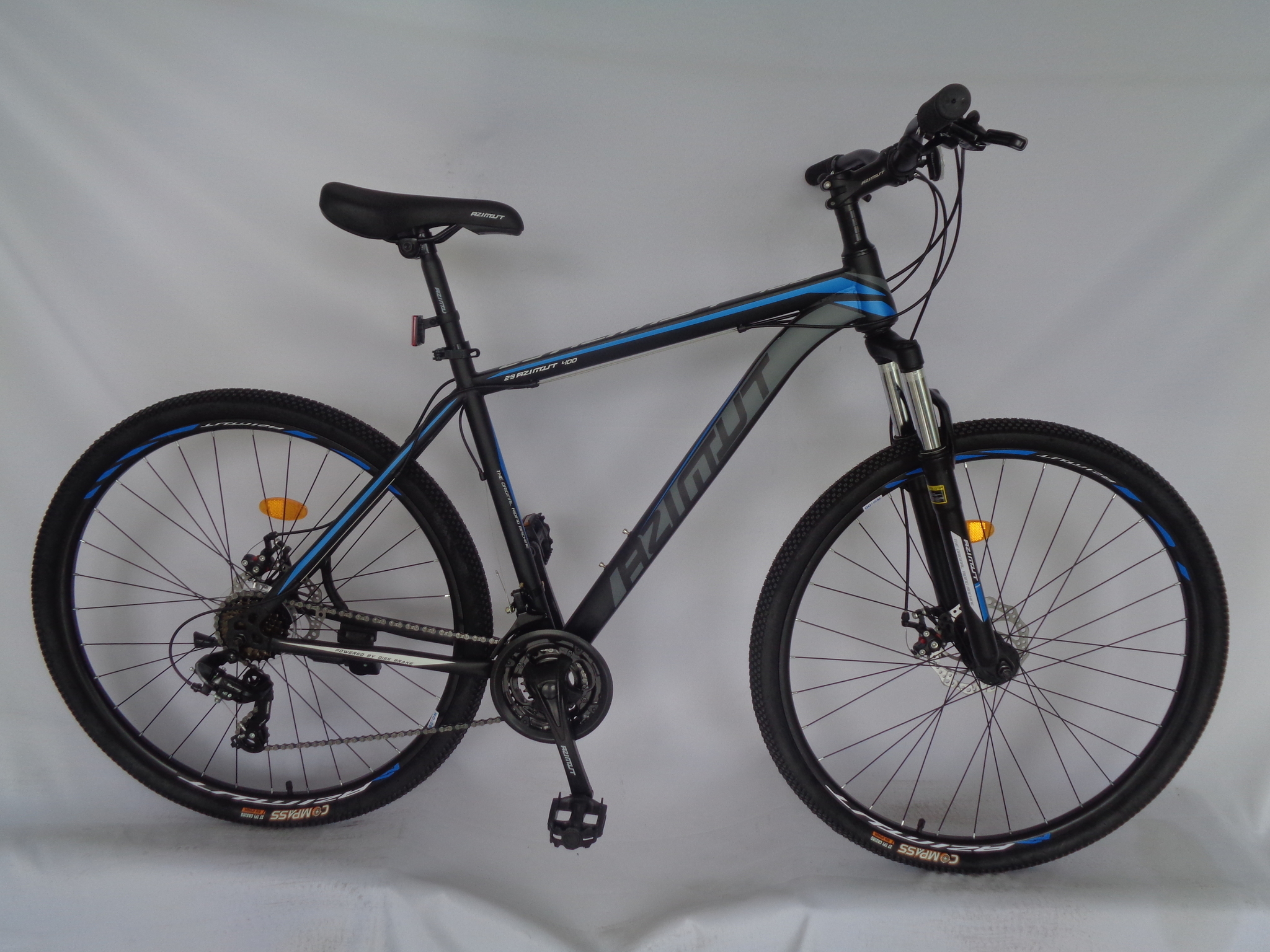

Велосипед Azimut 2021 Shimano 40D 29" 19" Black / Blue (40D/GFRD)
