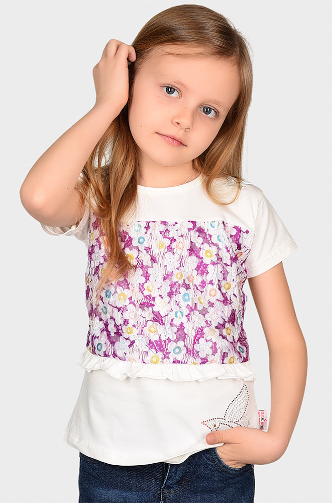 

Футболка Kiwi Kids 3160-2 116 см Сиреневый