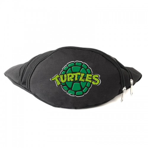

Сумка Бананка Черепашки Ниндзя на пояс (Turtle-008) черная