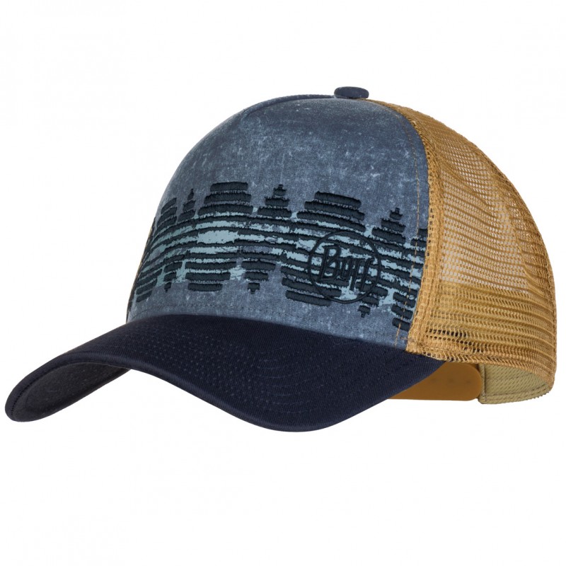 

Кепка Buff Trucker Cap tzom stone blue Коричневый-Синий