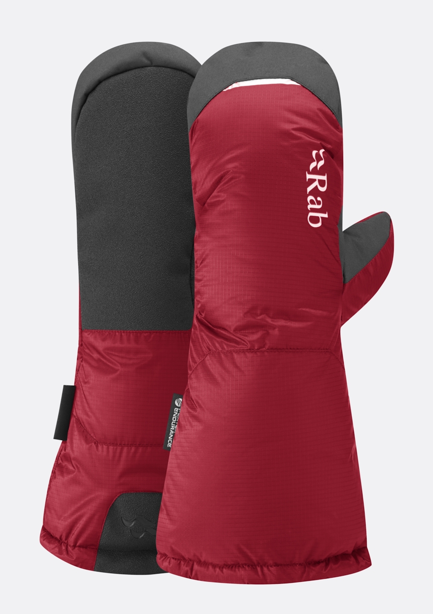 

Перчатки Rab Endurance Down Mitt L Черный-Красный