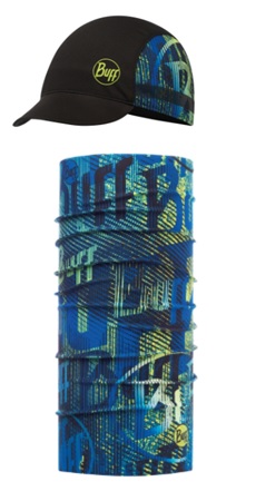 

Набор Buff Uv Combo Caps Bike logo multi Черный-Синий